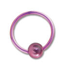 Titanium BCR mit Klemmkugel 1,2mm