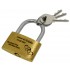 Engraving example Love lock 51mm wide made of brass with your desired engraving