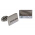 Engraving example Cufflinks PEARL made of polished stainless steel with mother-of-pearl and engraving