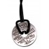 Engraving example Pendant donut made of stainless steel with individual engraving - your playground