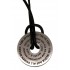 Engraving example Pendant donut made of stainless steel with individual engraving - your playground