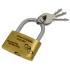 Engraving example Love lock 51mm wide made of brass with your desired engraving
