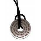 Gravurbeispiel Pendant donut made of stainless steel with individual engraving - your playground