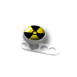 Titanium Attachment for Dermal Anchor - Radioactive