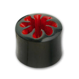 Organix horn ear tunnels, red carving