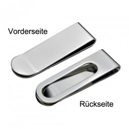 Geldklammer aus glänzendem 316L Edelstahl