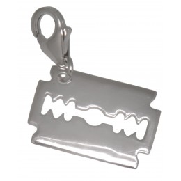 Pendant razor blade 925 sterling silver razor sharp