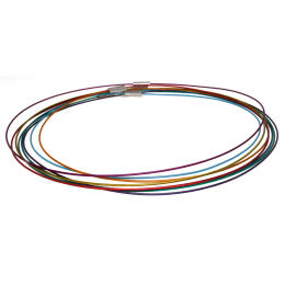 Coated steel choker with magnetic closure