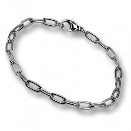 Charm bracelet made of stainless steel for attaching pendants