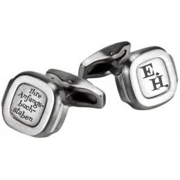 Cufflinks made of stainless steel MACHO with individual engraving