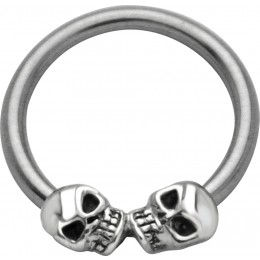 Clamp ball ring BCR, with two skulls