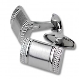 Cufflinks made of stainless steel, mirror finish, 20x11.5mm