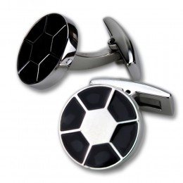 Cufflinks made of stainless steel, mirror finish, 16mm