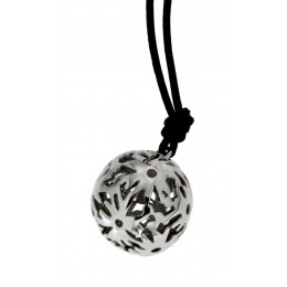 Spherical pendant made of stainless steel
