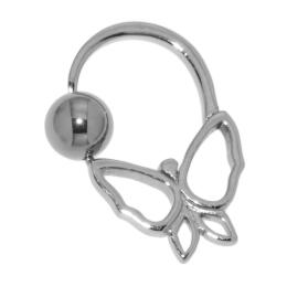 BCR with design in surgical steel 1.6x10mm PFBC20