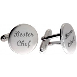 Handmade round cufflinks made of 925 sterling silver with your engraving