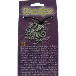 Pendant with dragon design - fire breathing dragon