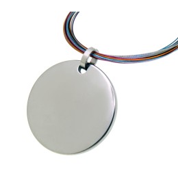 Titanium pendant, round