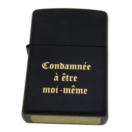 Zippo storm lighter black with individual engraving