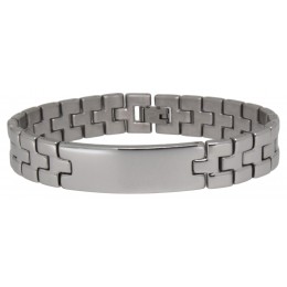 Bracelet stainless steel, shiny, 55730