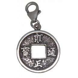 925 sterling Chinese coin pendant
