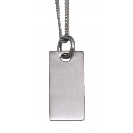 Rectangular silver pendant, 24x11.5mm