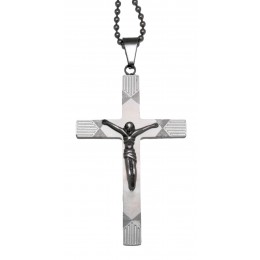 Stainless steel pendant with Jesus figure