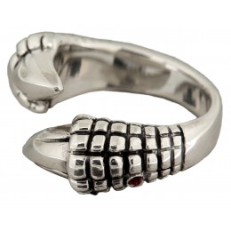 Heavy ring made of 925 sterling silver, motif claw