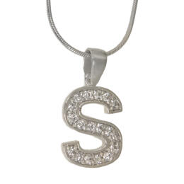 Sterling Silver Letter S Pendant