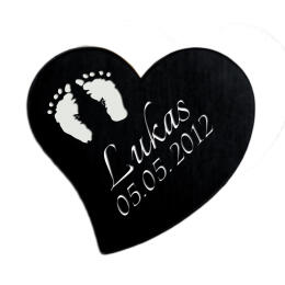Heart-shaped accessory PVD coated SMALL to insert into our LAS-RDM item