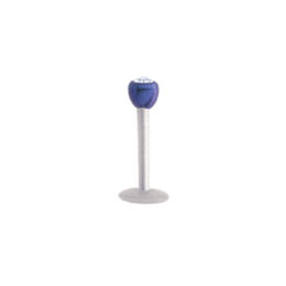 PMFK Labret 1.2mm with screw-on titanium ball and crystal