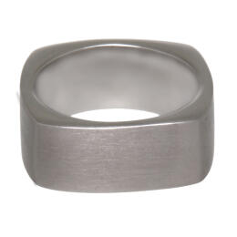 Square stainless steel ring 9mm wide