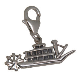 Mississippi steamer pendant made of 925 sterling silver