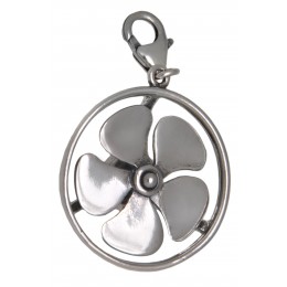 Ship propeller pendant made of 925 sterling silver