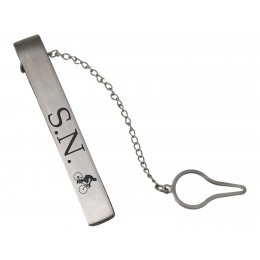 Tie clip made of stainless steel with your individual engraving