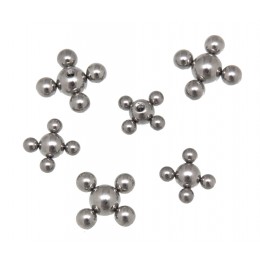 Screw attachment Atom made of surgical steel with 1.6mm thread in two sizes