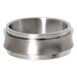 Unisex Stainless Steel Anti-Stress Ring with Rotating Band – Perfect Gift
