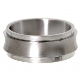 Unisex Stainless Steel Anti-Stress Ring with Rotating Band – Perfect Gift