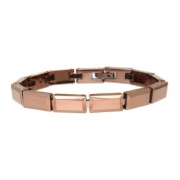 Tungsten bracelet, rust colored, 18cm