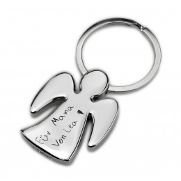Keychain angel made of metal with your desired engraving