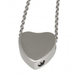 Ash pendant heart made of stainless steel HR6