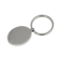 Ash keychain oval made of stainless steel