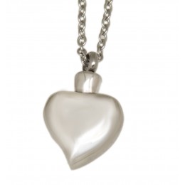 Ash pendant heart made of stainless steel HR8