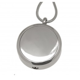 Ash pendant round made of stainless steel mirror polished RD2