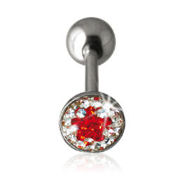 316L surgical steel tongue piercing 1.6x16mm bar length