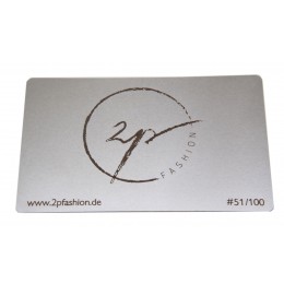 Business card made of stainless steel with engraving 0.5mm thick