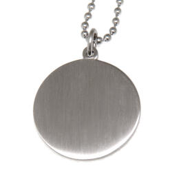 Round stainless steel pendant