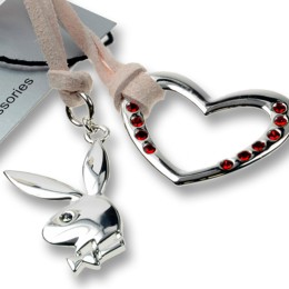 PLAYBOY keychain Playboy Bunny with heart
