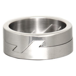 Masterpiece Puzzle Ring in Surgical Steel | Interlocking Mechanical Puzzle Jewelry
