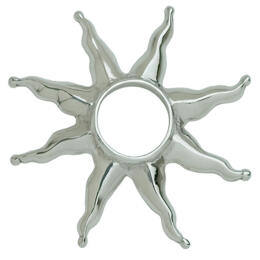 Nipple piercing made of 925 sterling silver with a sun